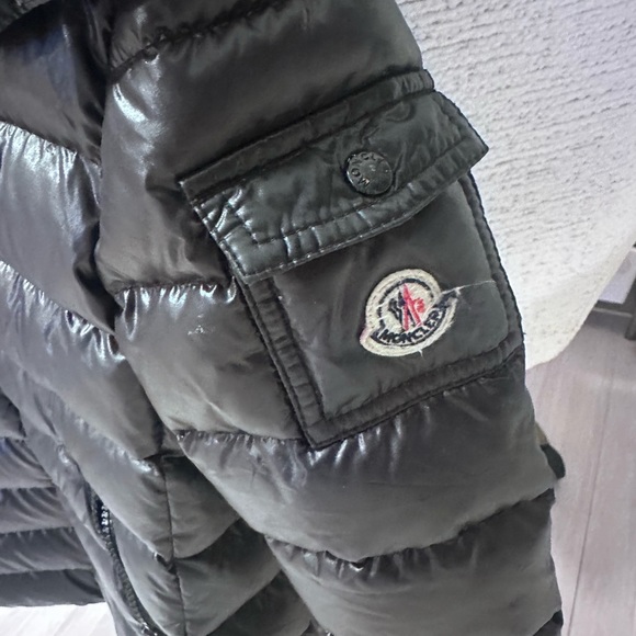 Moncler Efant - Girls Blue Padded Moka Coat - Picture 2 of 5